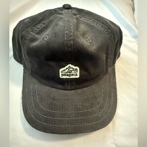 Patagonia Dark Gray Corduroy Hat rare snap back